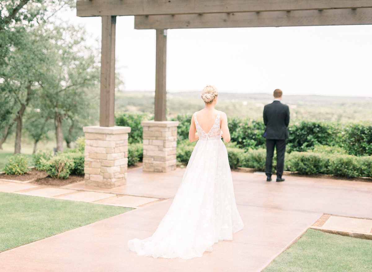 Canyonwood Ridge Dripping Springs wedding by Light and Airy Austin wedding photographer Tara Lyons Photography first look