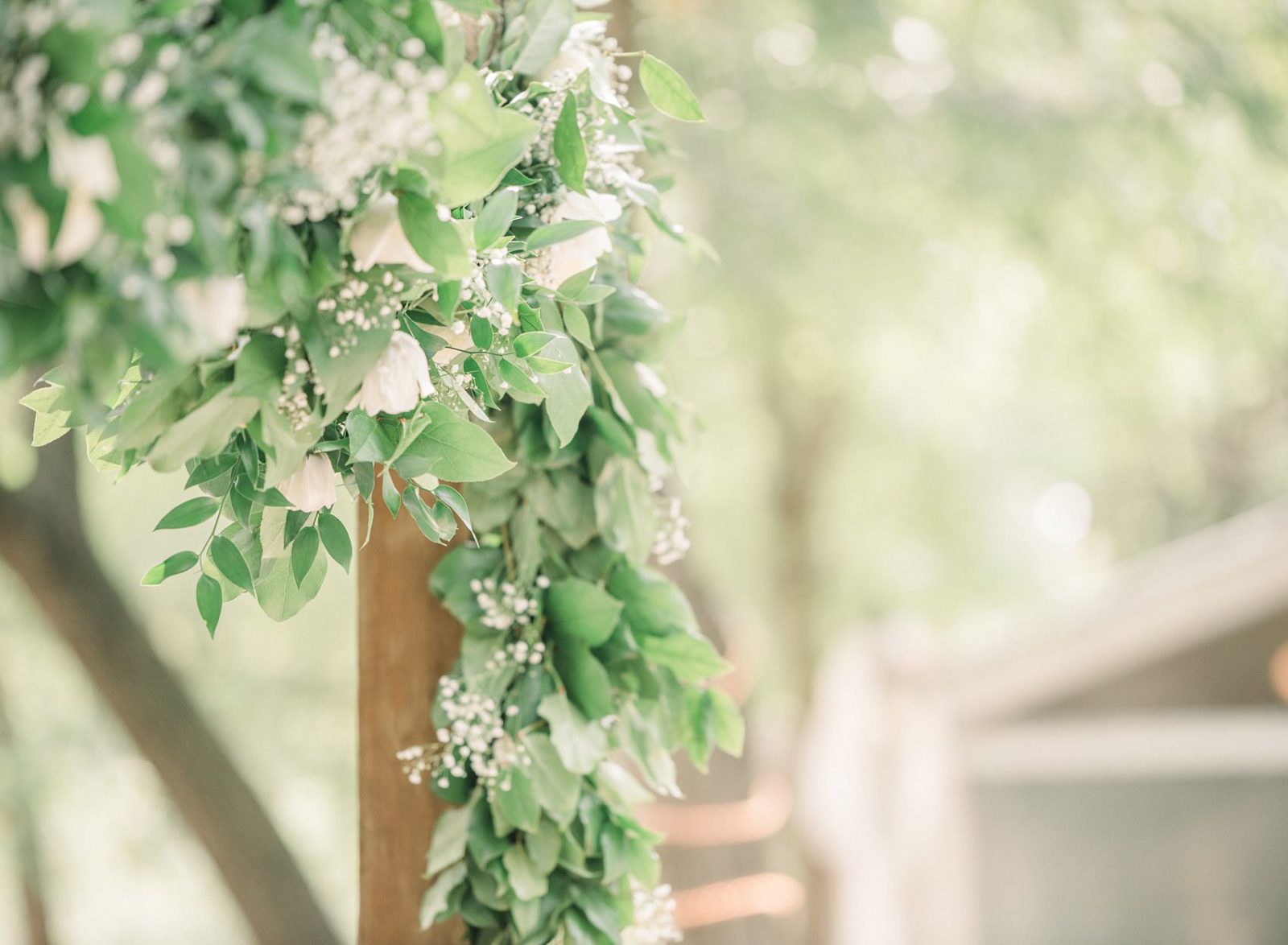 casa blanca on brushy creek light and airy wedding photography outdoor ceremony arch