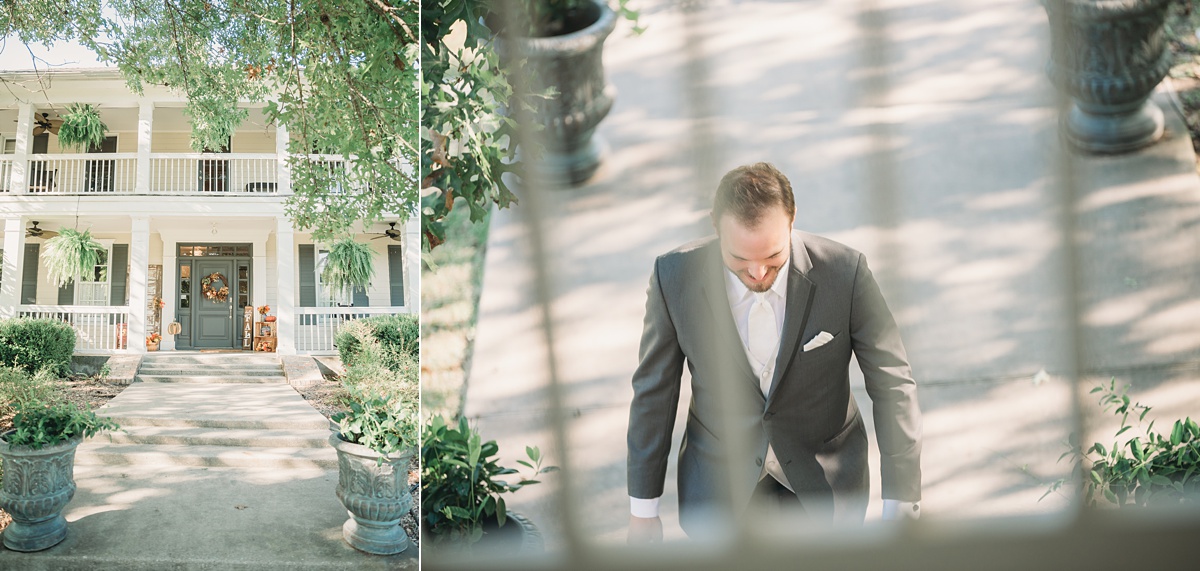 River Road Chateau, wedding photography at anna tx wedding venue, groom arriving for first look
