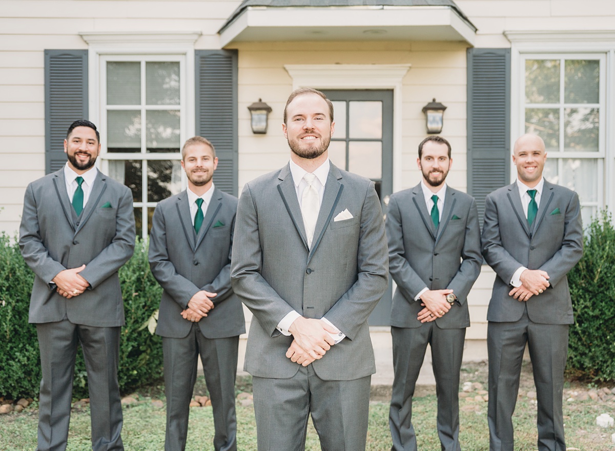groom and groomsmen formal photos River Road Chateau, wedding photography at anna tx wedding venue