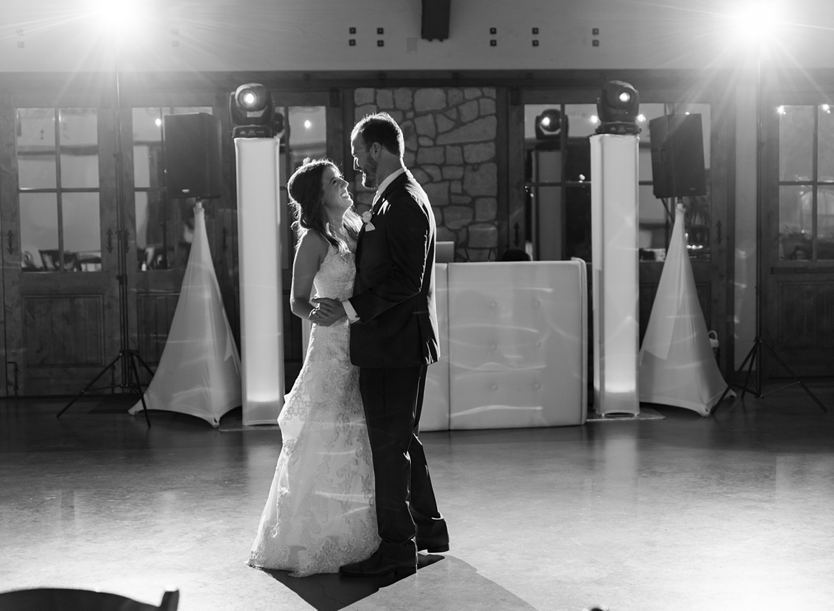 private last dance at reception, River Road Chateau, wedding photography at anna tx wedding venue