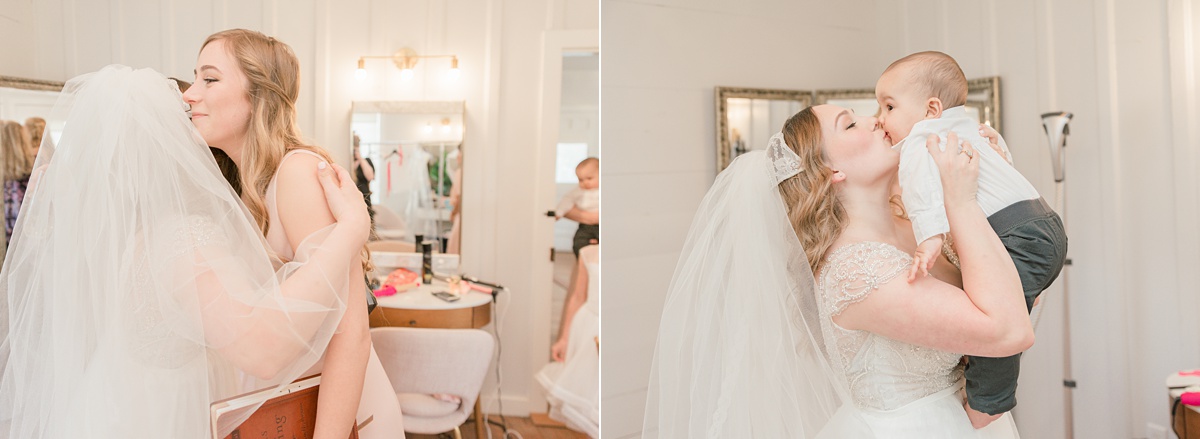 bride getting ready in bridal suite, the ivory oak hill country wedding venue, tara lyons photography