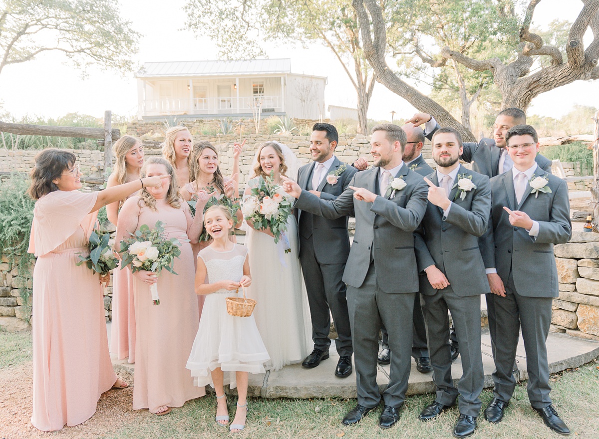 bridal party candid portraits, the ivory oak hill country wedding venue, tara lyons photography