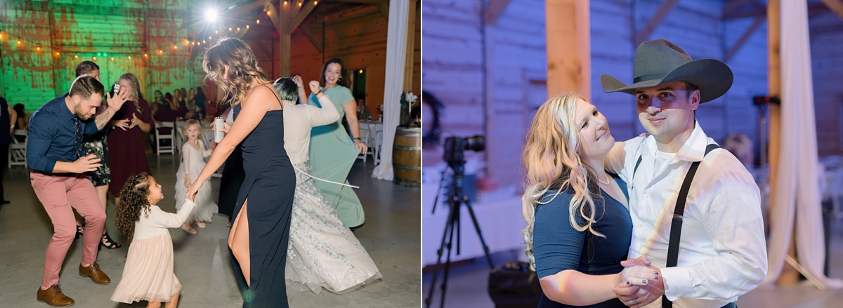 reception dancing photos - Blue Hills Ranch Fall wedding near Waco, TX