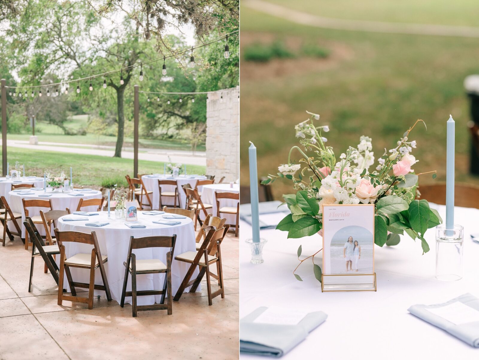 baby blue reception details, garey house reception decorations, cana events, florals by cana events, garey house wedding, reception at garey house, catholic wedding photography tips, photos by Tara Lyons Photography, Austin texas wedding photographer, garey house wedding