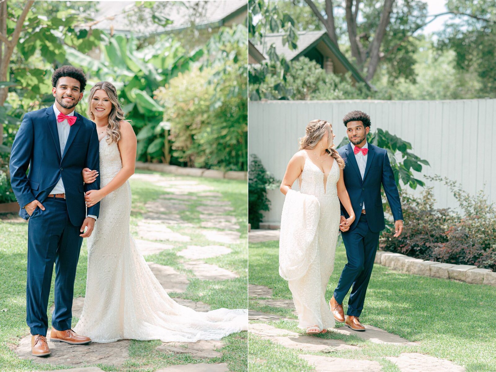 bride and groom portraits, Austin Wedding at Hummingbird House, with wedding photos by Tara Lyons Photography. Other vendors: Mistique Makeup, Cana Events, Twin Flame Events, Simply Chic Event Rentals, Live Oak Photo Booth
